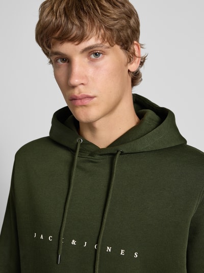 Jack & Jones Hoodie mit Label-Print Oliv 3