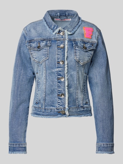 Frieda & Freddies Jeansjacke mit Label-Patch Modell 'PETTY' Blau 1