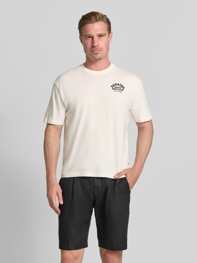 s.Oliver RED LABEL regular fit T-shirt van puur katoen Wit - 4