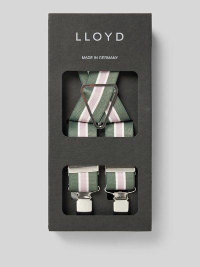 Lloyd Men's Belts Hosenträger in X-Form Oliv 2