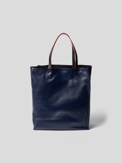 Marni Unisex Tote Bag aus Leder Black 6