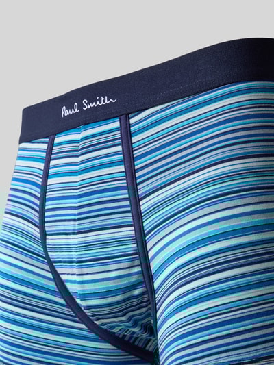PAUL SMITH Trunks mit elastischem Logo-Bund im 3er-Pack Blau 2