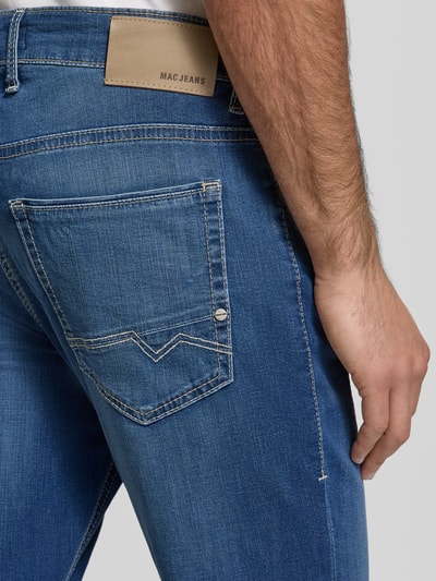 MAC Regular fit jeans van katoenmix Blauw - 3