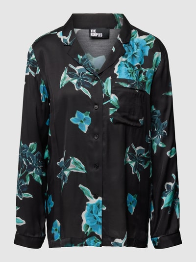 THE KOOPLES Blouse van viscose met all-over motief Zwart - 2