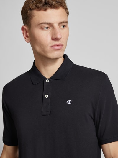 CHAMPION Regular Fit Poloshirt mit Logo-Stitching im 2er-Pack Black 3