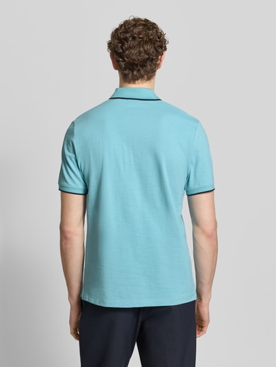 s.Oliver RED LABEL Regular Fit Poloshirt aus reiner Baumwolle Tuerkis 5