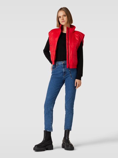 HUGO Cropped Weste mit Stehkragen Modell 'FELERE' Rot 1