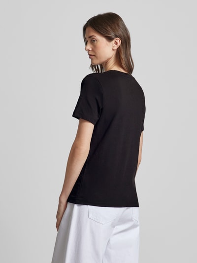 Tommy Hilfiger T-Shirt mit Label-Stitching Black 5