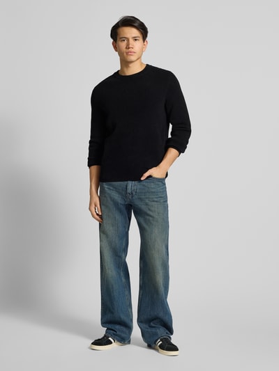 Marc O'Polo Denim Regular fit pullover met katoen Zwart - 1