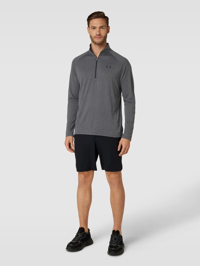 Under Armour Longsleeve mit Troyer-Kragen Modell 'Tech 2.0' Anthrazit 1