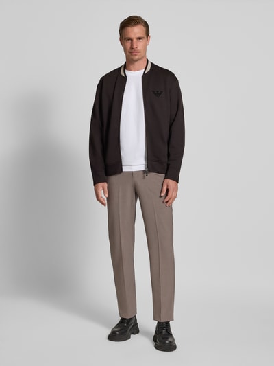 Emporio Armani Sweatjacke mit Zweiwege-Reißverschluss Black 1