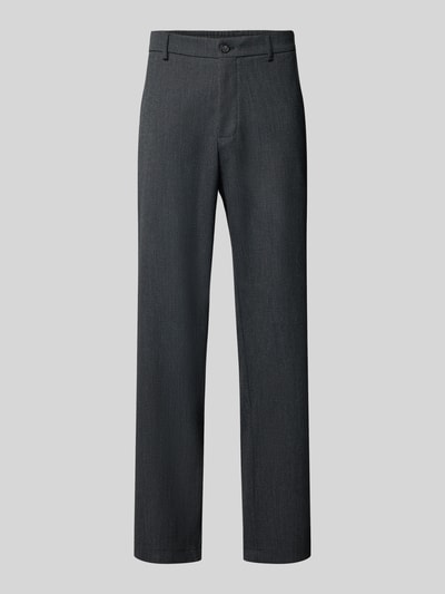 Strellson Weite Hose mit seitlichen Eingrifftaschen Modell 'Jin' Anthrazit Melange 1