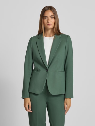 Jake*s Collection Regular Fit Blazer mit Reverskragen und Paspeltaschen Dunkelgruen 4