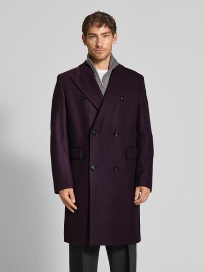 Strellson Relaxed fit trenchcoat van wolmix Prune - 4