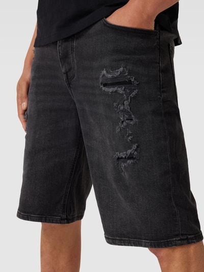 REVIEW Jeansshorts im Destroyed-Look Black 3