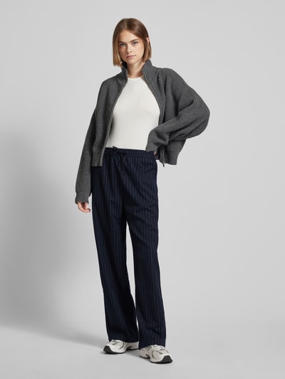 LeGer by Lena Gercke Wide leg stoffen broek met tunnelkoord, model 'Rabea' Middengrijs gemêleerd - 1