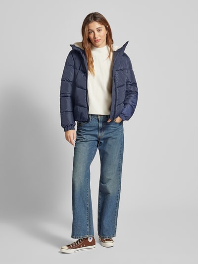 Tom Tailor Denim Regular Fit Steppjacke mit Kapuze Dunkelblau 1