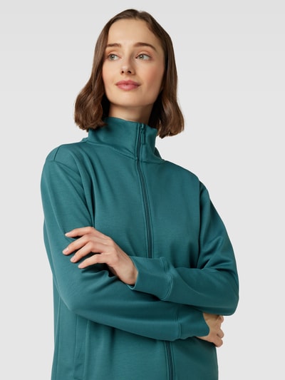 Christian Berg Woman Sweatjacke mit Stehkragen Petrol 3