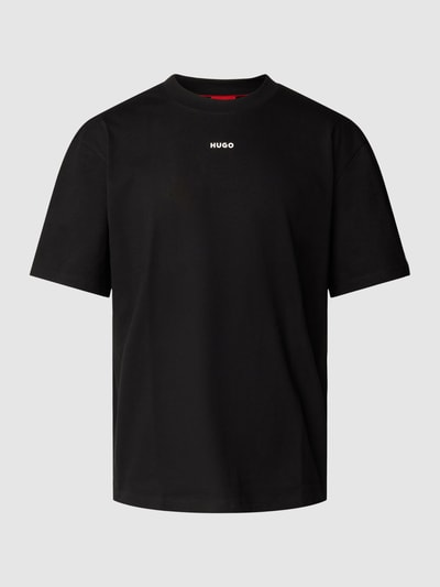 HUGO T-Shirt mit regulärem Schnitt und Label-Print Black 1