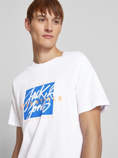 Jack & Jones T-Shirt aus reiner Baumwolle Modell 'COLTON' Weiss 3