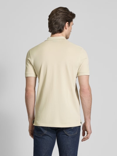 Christian Berg Men Poloshirt mit Label-Stitching Ecru 5