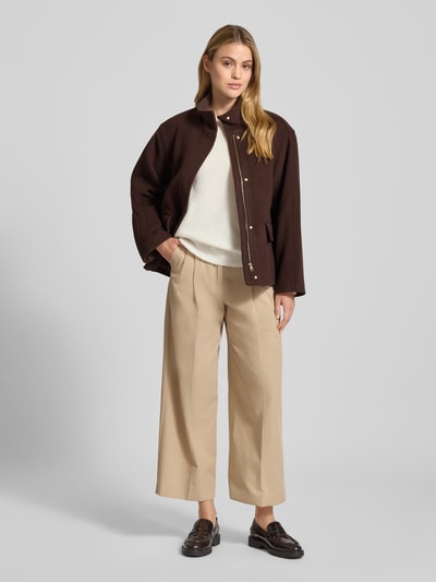 Gant Wollen jack met kasjmier Middenbruin - 1