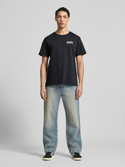 Levi's® T-shirt o kroju relaxed fit z czystej bawełny Czarny 1