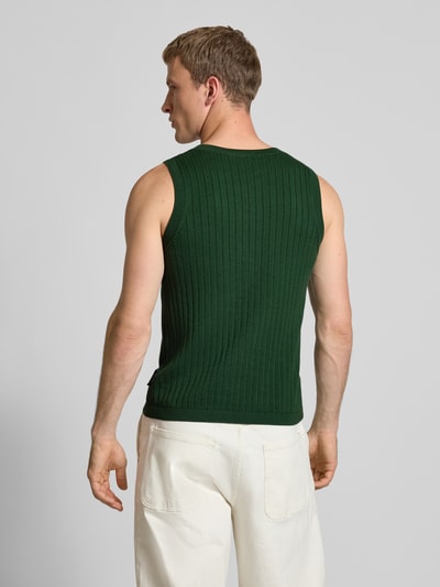 PROHIBITED Gebreide spencer met labelstitching  Groen - 5