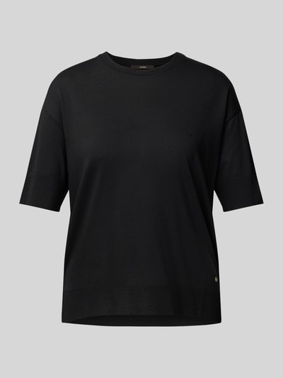 Windsor T-shirt met labelapplicatie Zwart - 2