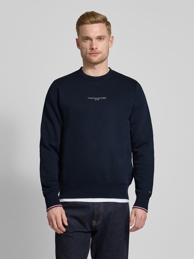 Tommy Hilfiger Sweatshirt mit Label-Print Marine 4