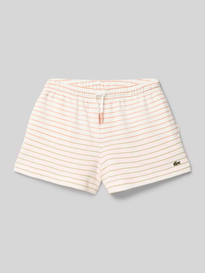 Lacoste Bermudas mit Label-Details Ecru 1