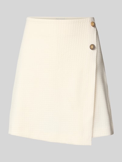 ICHI Minirock mit Strukturmuster Modell 'KATE' Offwhite 2