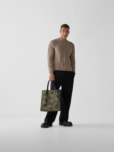 Etro Shopper mit Allover-Muster Grün 1