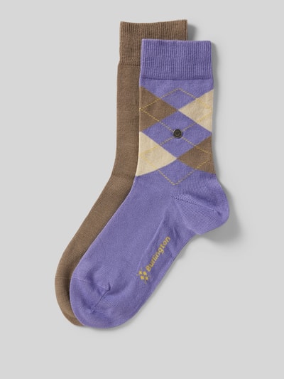 Burlington Socken mit Label-Detail Modell 'Everyday X-MAS' Beige 1