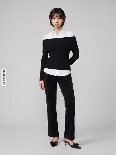 Juicy Couture Jogpants z trokiem Czarny 1