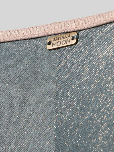 Produktfoto, Bikini z watowanymi miseczkami i bocznym wiązaniem od Banana Moon, model 'MUNDOIOKA GLITTERWAVE', połyskująca tekstura
