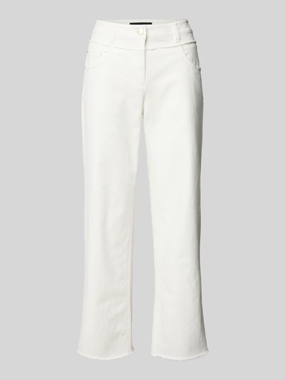 Luisa Cerano Straight Leg Jeans im 5-Pocket-Design Offwhite 1