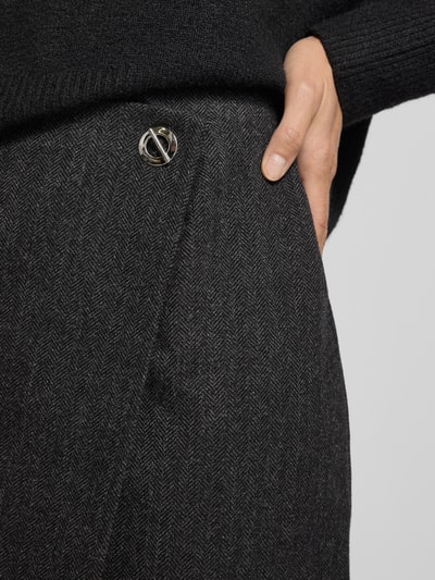 Neo Noir Minirok met viscose, model 'Marisi' Donkergrijs - 3