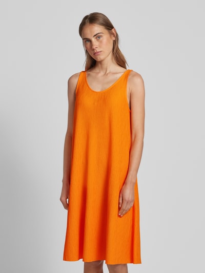 s.Oliver RED LABEL Knielange jurk met plissévouwen Oranje - 4