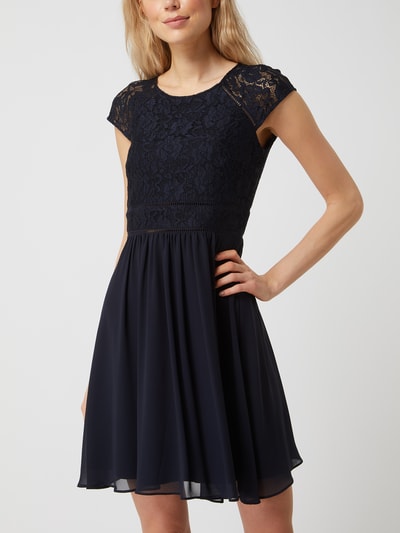 Jake*s Cocktail Cocktailkleid aus Spitze und Chiffon  Marine Melange 4