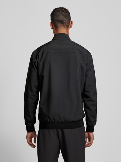 Knowledge Cotton Apparel Softshell-jack met ritszakken, model 'NORDENVIND™' Zwart - 5