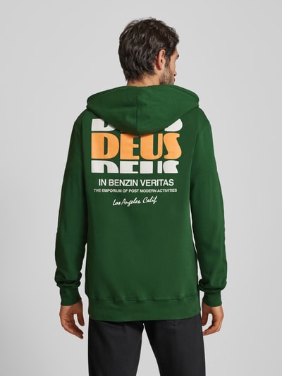 DEUS EX MACHINA Oversized Hoodie mit Label-Print Dunkelgruen 5