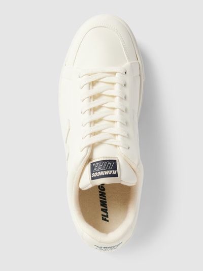 Flamingos Life Sneakers met labeldetail, model 'Classic 70s' Wit - 3