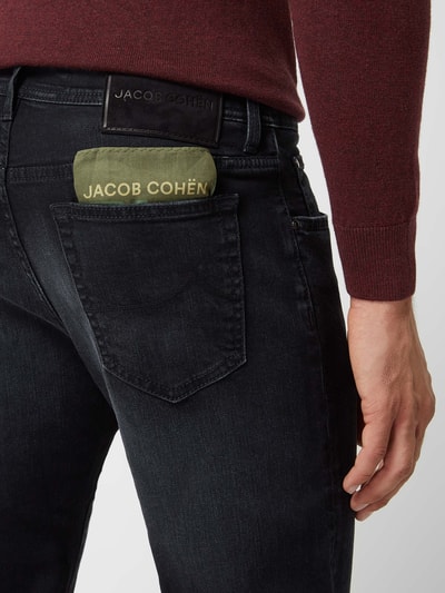 Jacob Cohen Regular fit jeans met stretch, model 'Bard' Antraciet - 3