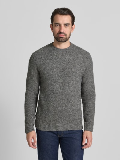 Jack & Jones Premium Gebreide pullover met ribboorden, model 'BLASIMON' Middengrijs gemêleerd - 4