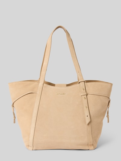 Hey Marly Handtasche mit Label-Applikation Modell 'Pretty Wonder' Sand 2