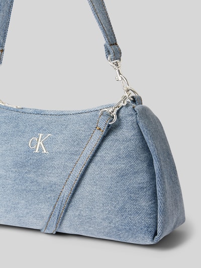 CK Calvin Klein Handtasche mit Label-Stitching Jeansblau 3