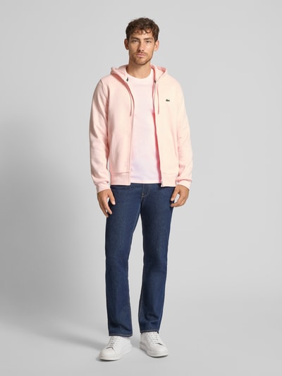 Lacoste Regular fit T-shirt van puur katoen, model 'SUPIMA' Roze - 1