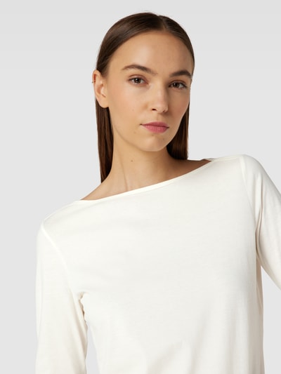 Esprit Shirt met lange mouwen met boothals Offwhite - 3