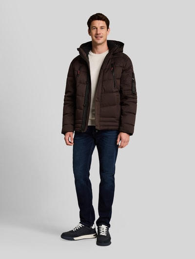 Tom Tailor Funktionsjacke mit Daunen-Steppung Dunkelbraun 1
